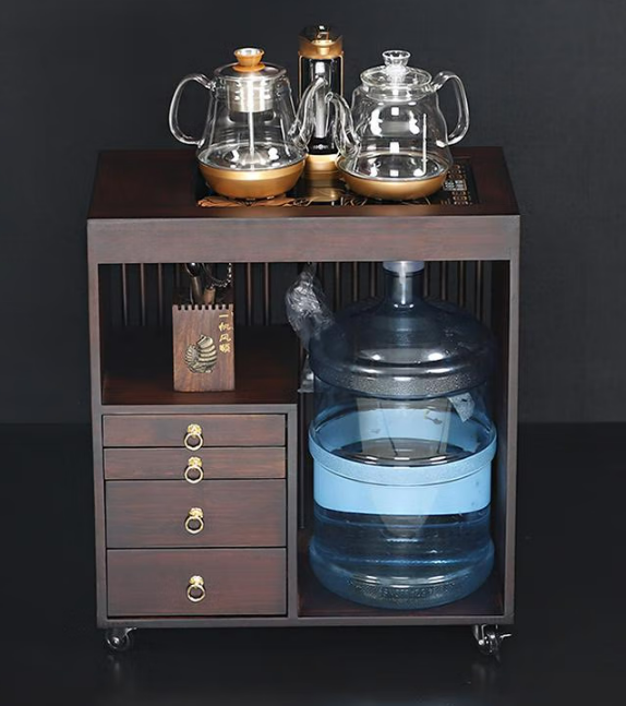 烧水台 茶台茶台侧边柜移动茶水柜小茶柜架家用客厅茶车几茶桌边
