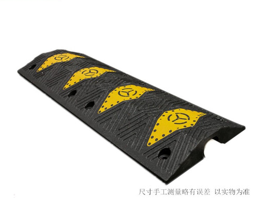 线槽板减速带橡塑菱形一线槽室内外线缆保护槽地面过线槽道路安全压线板