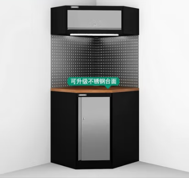多功能模块组合工具柜 实验室车间工作台不锈钢台面设备维修操作 【可替换】转角柜